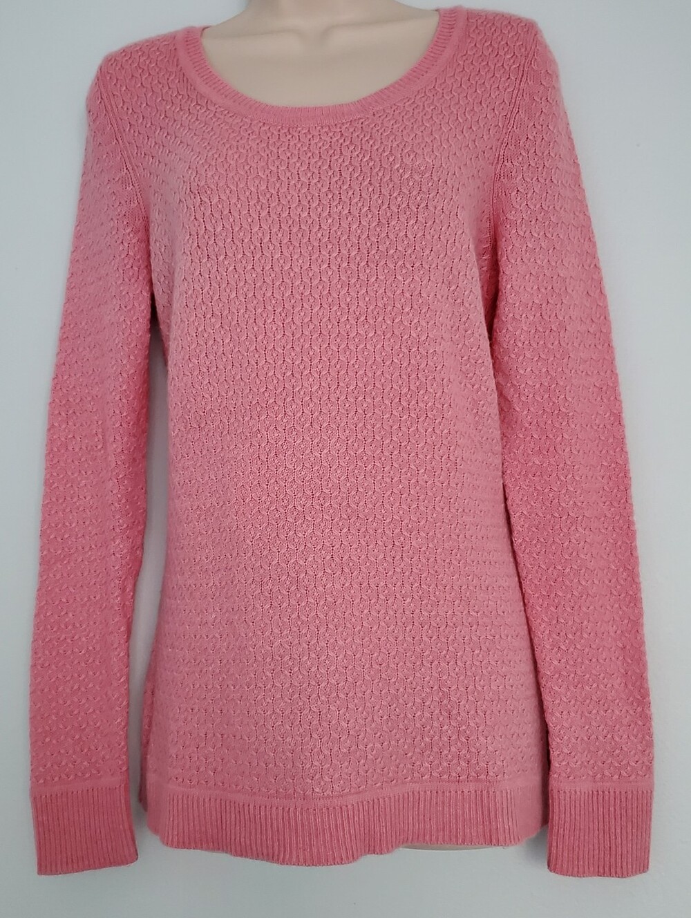EUC Talbots Pink Tunic Woolblend Sweater - Sz S